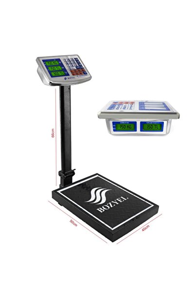 MELFSHOP BOZYEL TCS-K2 Elektronik Dijital Kantar Terazi 300Kg Şarjlı