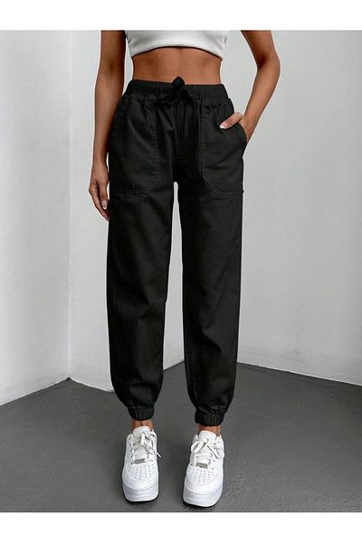 katalya Black Jogger Pants