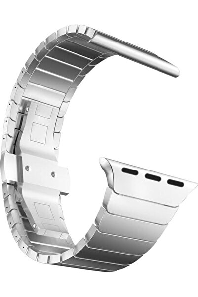 bbtech Apple Watch 42-44-45-46-49mm Stainless Steel Balık Sırtı Metal Kordon ...