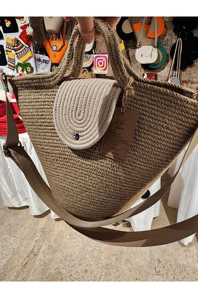 Yektayla Handmade Straw Bag, Arm Bag, Side Bag