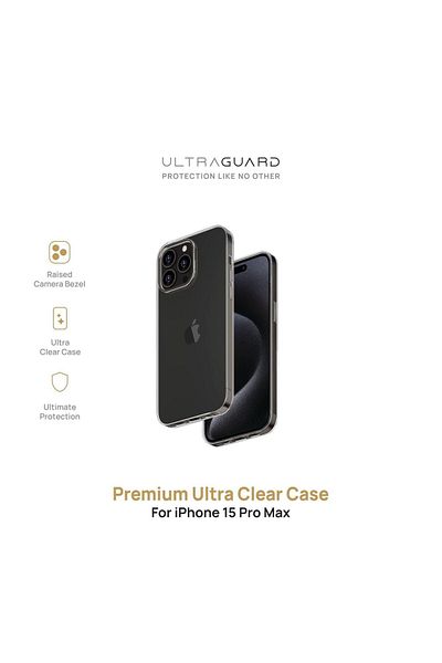 ULTRAGUARD جراب فائق الوضوح لهاتف آيفون 15 برو ماكس