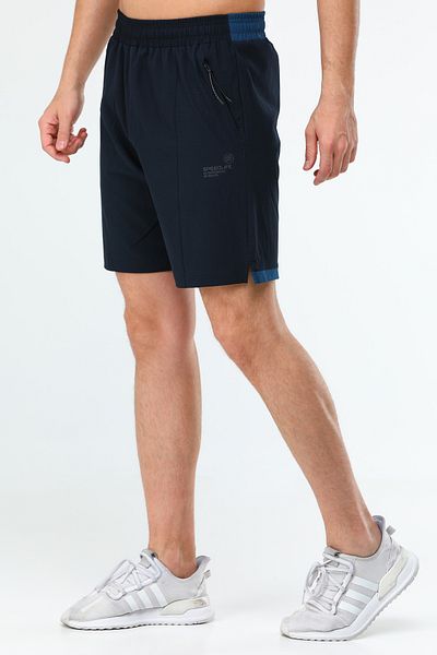 speedlife Ανδρικό κοντό σορτς Navy Blue Regular Straight Lycra XE0278