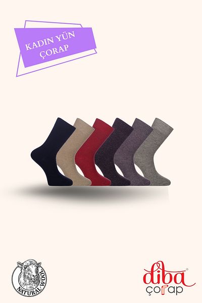 Diba Set of 6 Women's Wool Socks