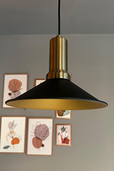 Bamyum Benjamin Siyah Metal Avize Eskitme Fener Başlık Rustik Cafe Mutfak Mod...