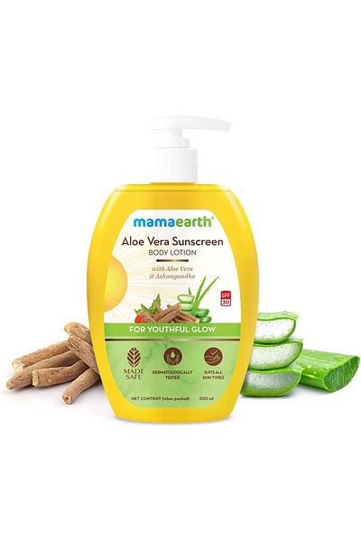 Mamaearth -Aloe Vera Sunscreen Body Lotion 300 Ml
