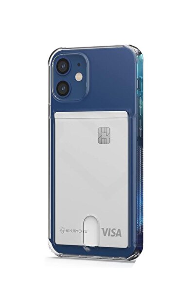 3GEN CASE İphone 12 & İphone 12 Pro Uyumlu Kartlıklı Şeffaf Silikon Kılıf
