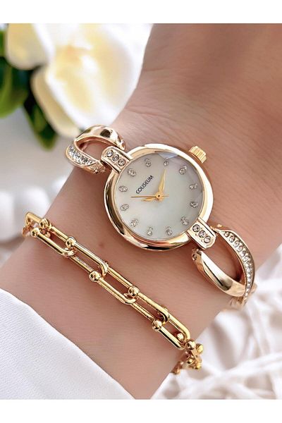 Coliseum Special Design Vintage Series Women's Wrist Watch+ Bracelet Gift Cl8454.M1