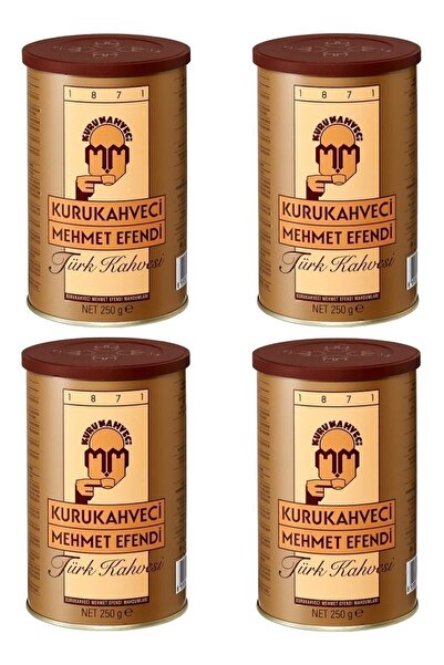 Mehmet Efendi Türk Kahvesi 4 X 250 gr - Teneke