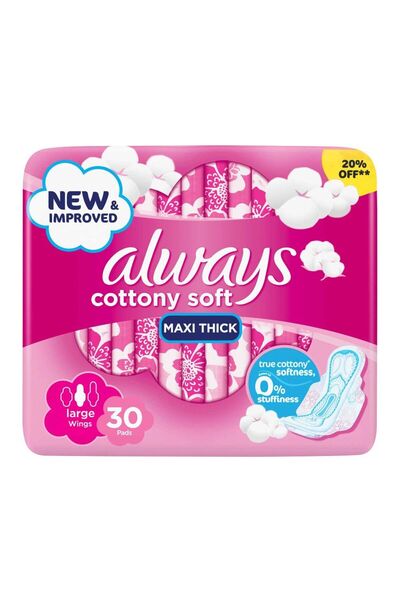 Always Cotton Maxi Thick Large 30S @20% Off ( 40097.601 )