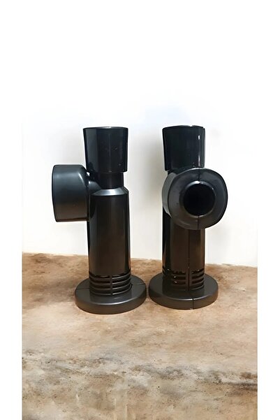 Eurasia Havlupan Towel Radiator Havlupan Pex Vana Uyumlu Boru Gizleme Aparatı 2' Li Siyah