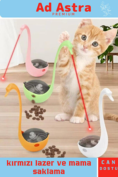 grey cat منتج تريند لعبة حيوانات أليفة متينة على شكل بجعة للقطط والكلاب مع حج...