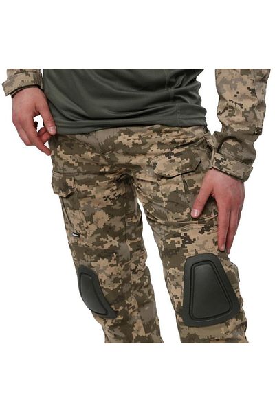 SINGLE SWORD Camouflage Tactical Men's & Women's Outdoor Cargo Pants with Knee Pads