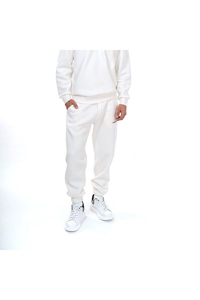 Butik TREND BIZ Φόρμα Unisex με ελαστική μέση και πόδι με στάμπα