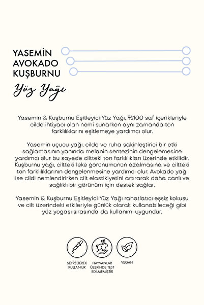 Polente Natural Yasemin & Kuşburnu Eşitleyici Yüz Yağı (30 ML)