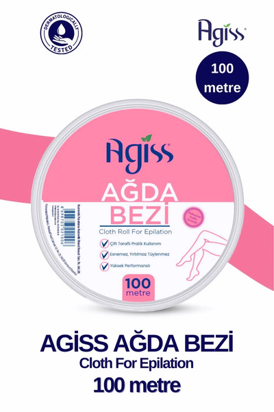 AGISS 3 Adet Kartuş Roll-on Ağda Isıtıcı Ağda Makinesi 100 Metre Ağda Bezi Hassas Ciltler için Ağda Seti