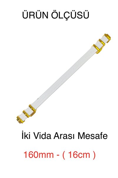YAKUT AKSESUAR (16cm) YAKUT AKSESUAR Metalna Aluminijska Ručka za Namještaj R...