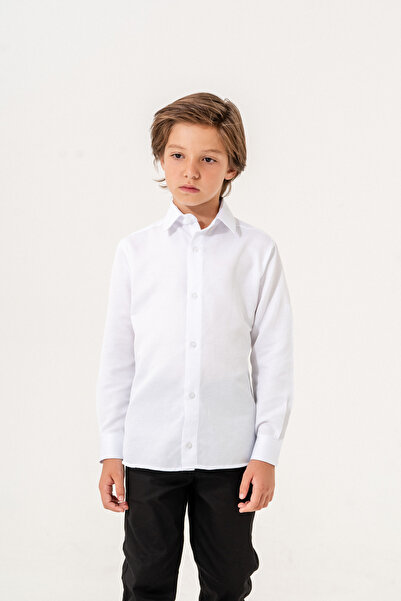 Rüyam Erkek Çocuk Beyaz Gömlek / 1-14 Yaş