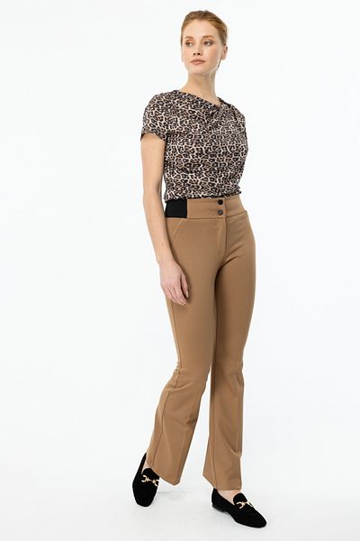 Ekol Elastic Waist Spaghetti Trousers
