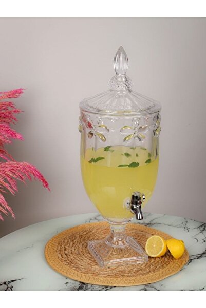 Viyalente Lina 4.5 LT Musluklu Cam Sebil Şerbetlik Parti Damacanası Meşrubatlık