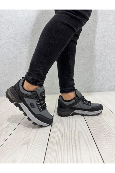 Wickers 2723 Ανδρικά αθλητικά παπούτσια Wickers Smoked-Black Orthopedic Sole
