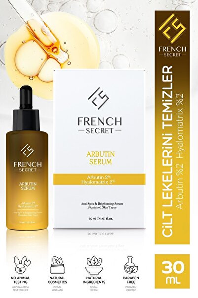 French Secret Arbutin Leke Karşıtı Cilt Tonu Eşitleyici Aydınlatıcı Bakım Ser...