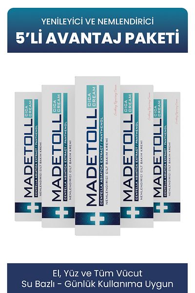 Madetoll 5-Piece Advantage Pack - Skin Renewal and Moisturizing Cream 30 gr