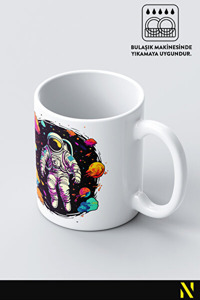 nilizma Space Themed Astronaut Porcelain Mug