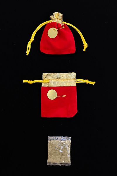 ZEYMERADE Red Henna Inside Pouch 20 Pieces, Wedding, Engagement, Wedding, Henna, Circumcision, Birth, Mawlid, Promise Gift
