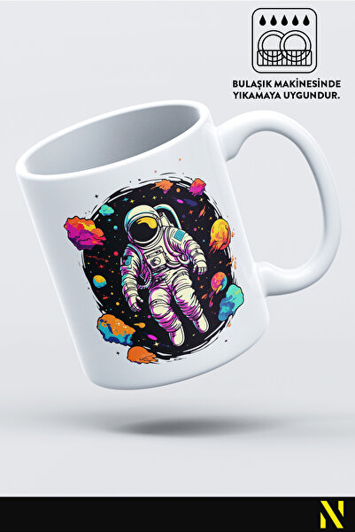 nilizma Space Themed Astronaut Porcelain Mug