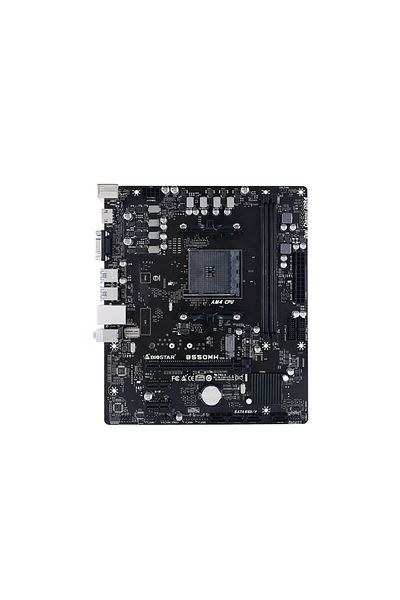 Biostar اللوحة الأم AMD B550 DDR4 M.2 USB 3.2 HDMI/VGA PCI 4.0 AM4 - B550MH