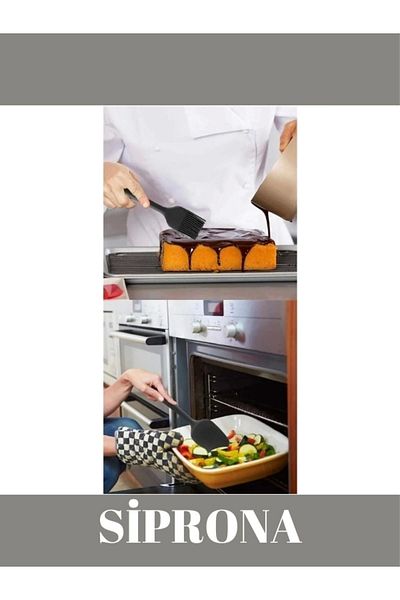 Yammy Home Kitchen Fireproof Non-Stick Silicone 6-Piece Pastry, Egg Brush, Spoon Knife, Spatula Kitchen Set