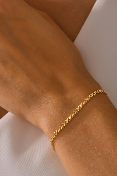 MOOM MÜCEVHERAT 14 Ayar Altın Bismark Zincir Bileklik