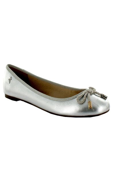 MENBUR WOMEN SHOES SILVER BALLERINA