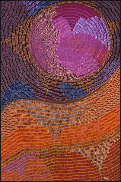 Rugs Modern Halı Yuvarlak Boyalı Desenli Dokuma Taban ve Yıkanabilir Halı mir...