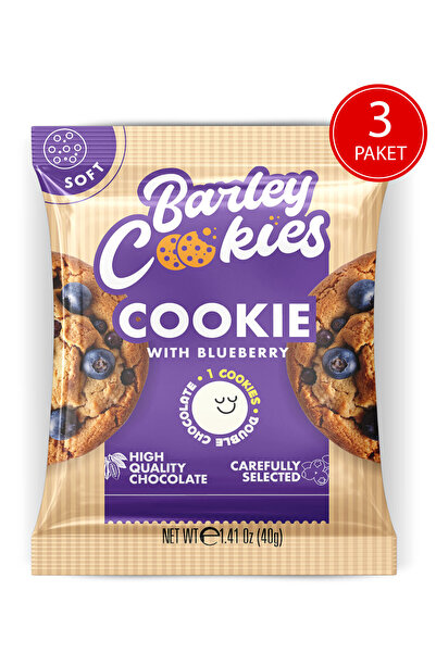 Yaban Mersinli Soft Cookies 40g X 3 Paket