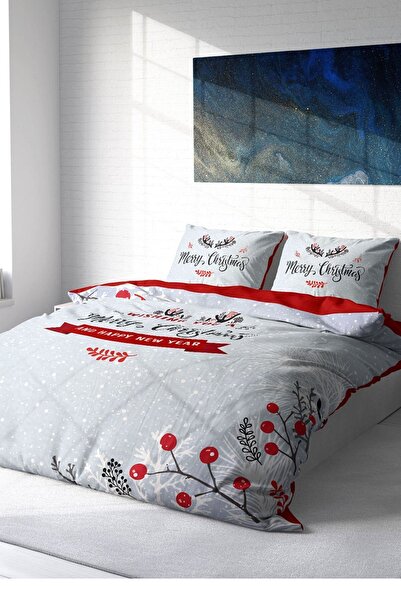 MonoHome Set cuvertură de pilota de Anul Nou 100% bumbac natural Crăciun Feri...