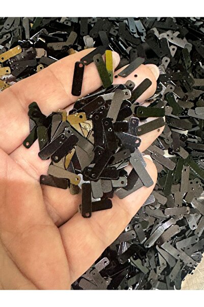 Gönülden Tasarım 1 CM 40 GR LAZER KESİM BAGET OYA YAZMA PUL PAYET Siyah