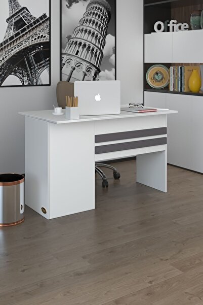 Kenzlife Ofis Masası Kamikaze Byz Sağ 75*160*60 Raflı Dolap Şeritli Bilgisayar Çalışma Masası