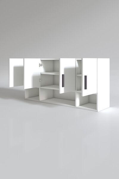 Kenzlife Hazır Mutfak Fulvus22 Byz 060*120*22 Mutfak Banyo Dolabı Kapaklı Raflı