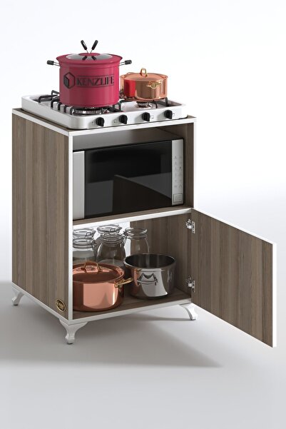 Kenzlife Ocak Dolabı Revbahar Crd 85*60*56 Hazır Mutfak Klasik Set Üstü Ocak İçin Arkalıksız