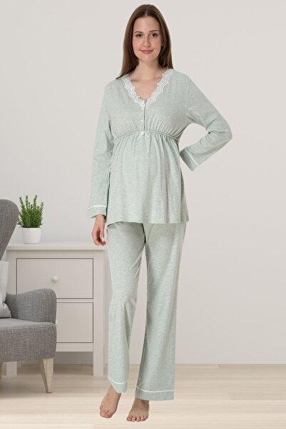 ByLohusa Effortt Green Maternity Pyjama Set