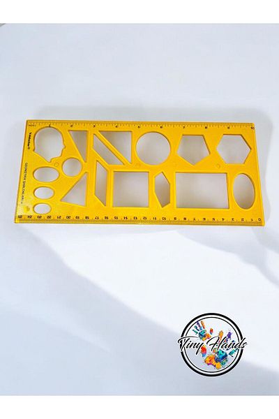 tiny hands Geometric Shapes Template 1 Piece 25 cm Ataturk Square Triangle Circle Template Ruler Geometric Ruler