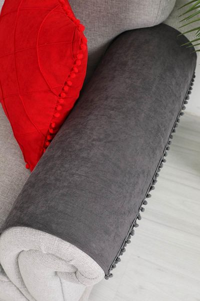 Aisha's Design 65X55 cm 2-Piece Armrest Set with Pompom - Kc-6
