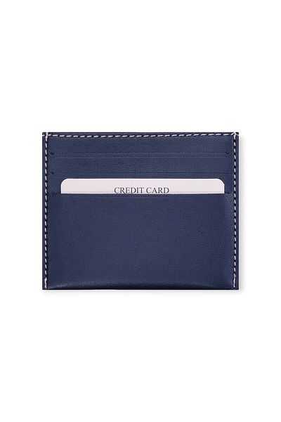 Modica Βερολίνο - Navy Blue Vegan Δερμάτινη θήκη για κάρτες, μινιμαλιστική θήκη πιστωτικής κάρτας