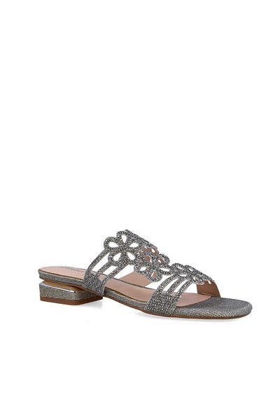 MENBUR WOMEN SHOES GREY JEWEL SANDAL