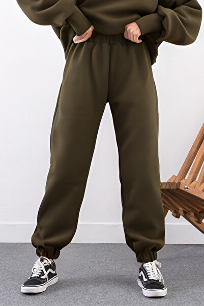 YAKAMEL Pantaloni de trening pentru femei, cu buzunare laterale, talie super ...