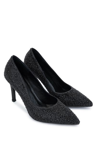 Tamer Tanca Women's Vegan Black Heeled Shoes