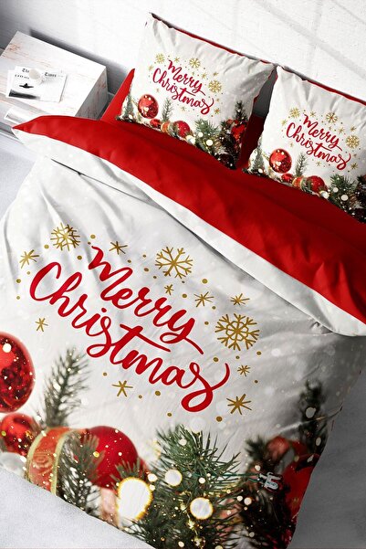 MonoHome Duvet Cover Set 100% Natural Cotton Double 3d Digital Ny Christmas