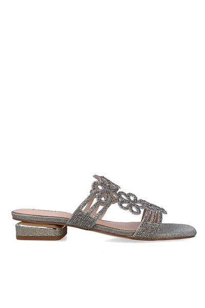 MENBUR WOMEN SHOES GREY JEWEL SANDAL