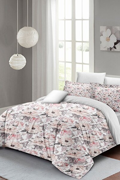 MonoHome Σετ Παπλωματοθήκης Βαμβακερό Σατέν Διπλό 3D Digital Dream Roses